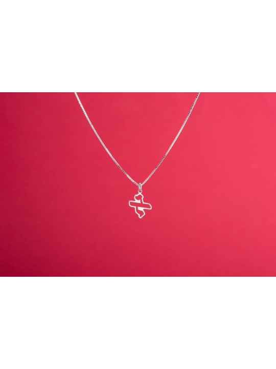 Pendentif en argent avec lettre hébraïque découpée, collier familial en argent sterling