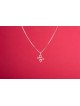 Pendentif en argent avec lettre hébraïque découpée, collier familial en argent sterling