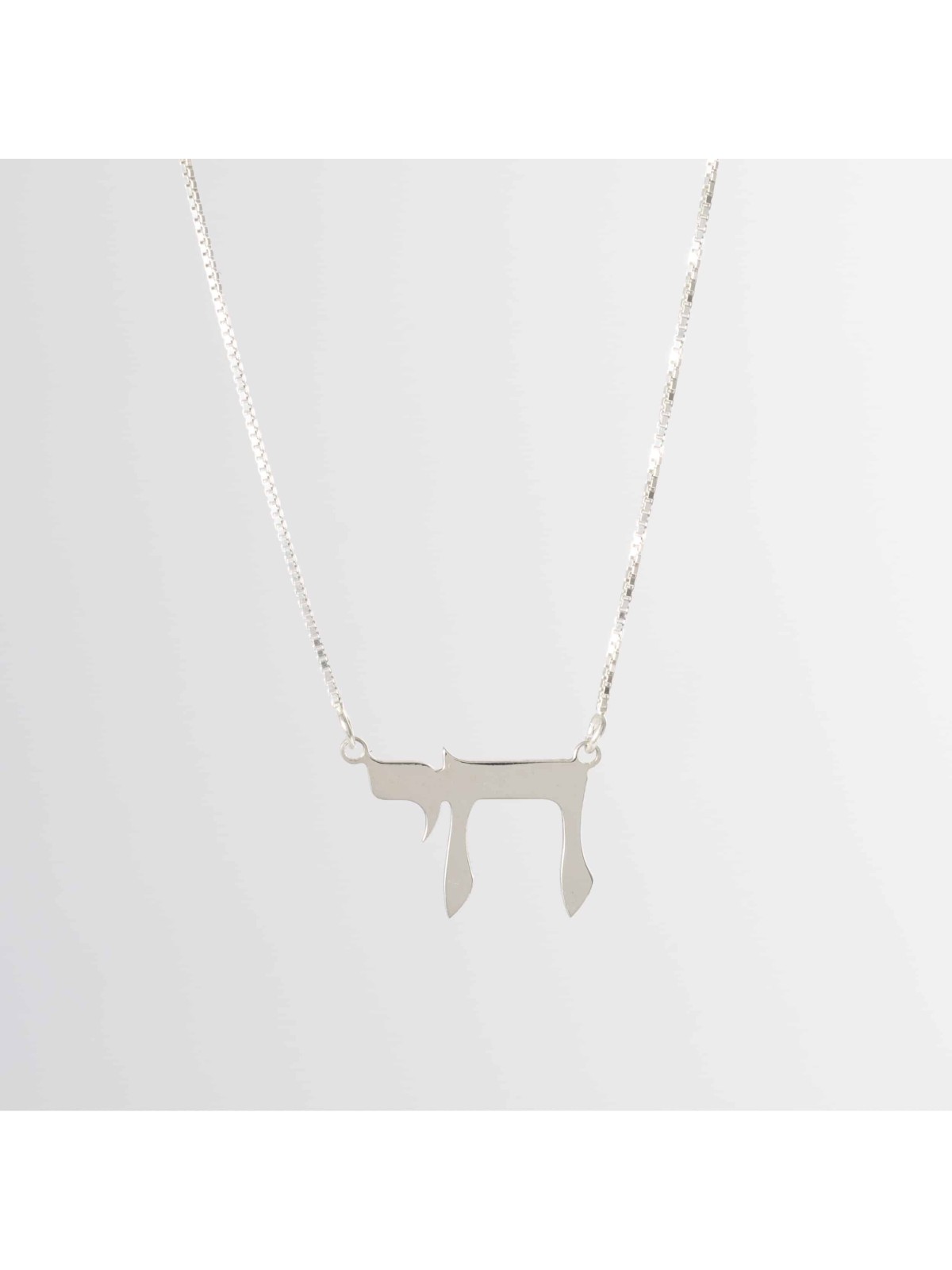 Petit pendentif Chai classique en argent sterling, famille en argent sterling Ne