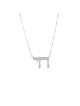 Petit pendentif Chai classique en argent sterling, famille en argent sterling Ne