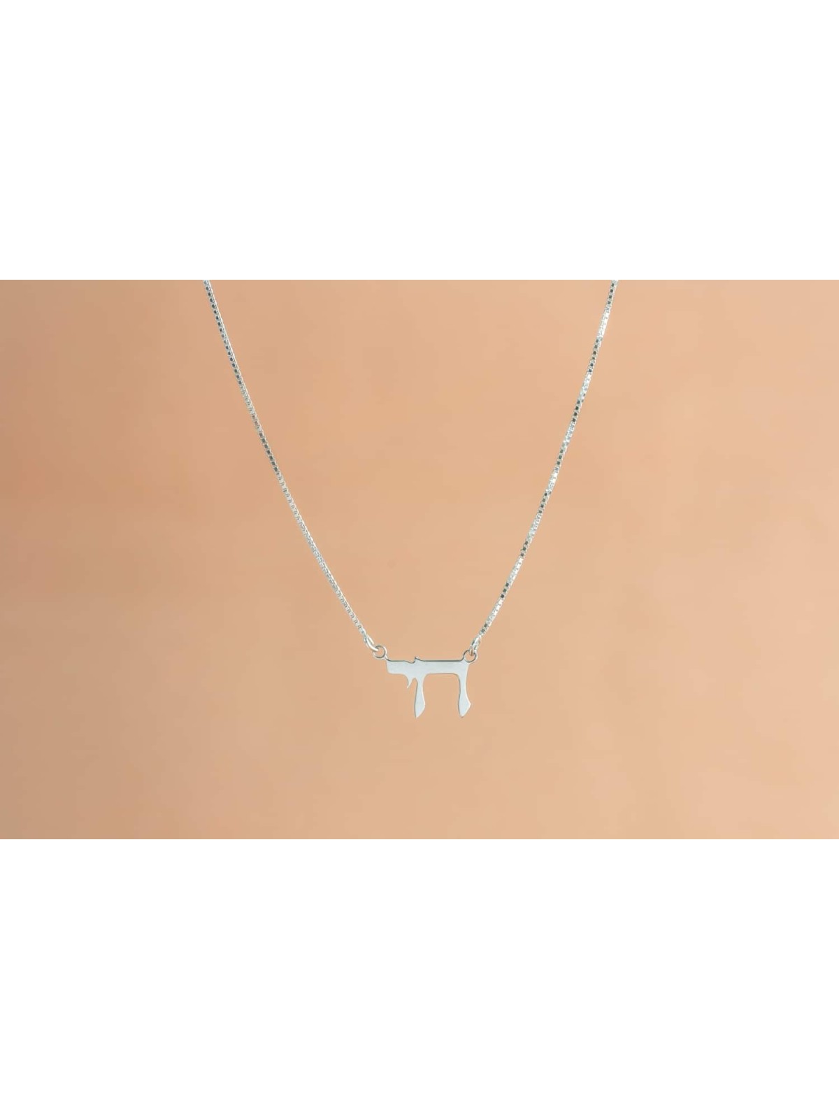 Petit pendentif Chai classique en argent sterling, famille en argent sterling Ne