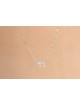 Petit pendentif Chai classique en argent sterling, famille en argent sterling Ne