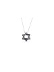 Grande étoile en argent épaisse ornée et décorée, argent sterling F