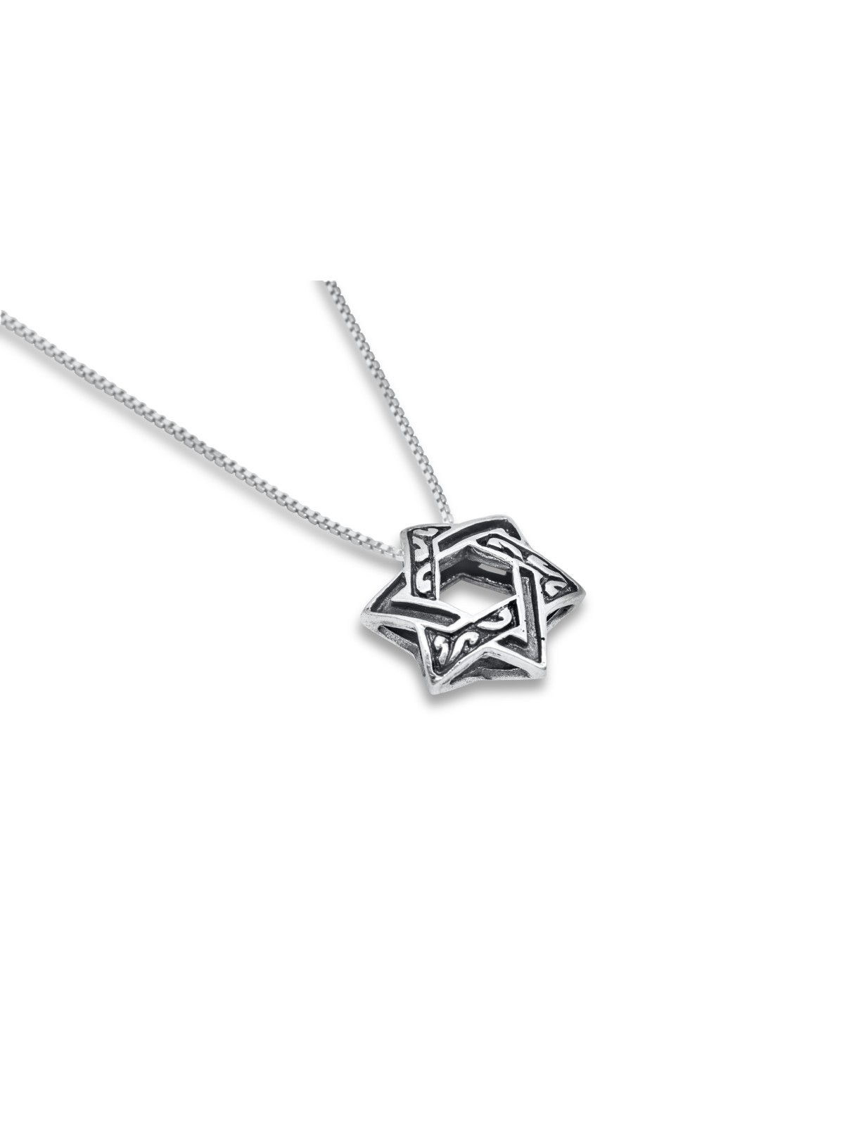 Grande étoile en argent épaisse ornée et décorée, argent sterling F