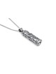 Sterling Silver Mezuzah Necklace with Wheat Elemen , Sterling Silver F