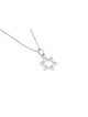 Collier léger étoile de David en argent, famille en argent sterling Nec