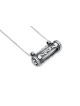 Pendentif en argent décoré Mezuzah en Sha horizontal, argent sterling F