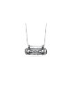 Pendentif en argent décoré Mezuzah en Sha horizontal, argent sterling F