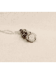 Sterling Silver Mezuzah Pendant with Magen David , Sterling Silver Fam
