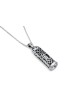 Mezuzah en argent avec pendentif coeur, colliers de famille en argent sterling,