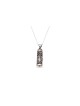Mezuzah en argent avec pendentif coeur, colliers de famille en argent sterling,
