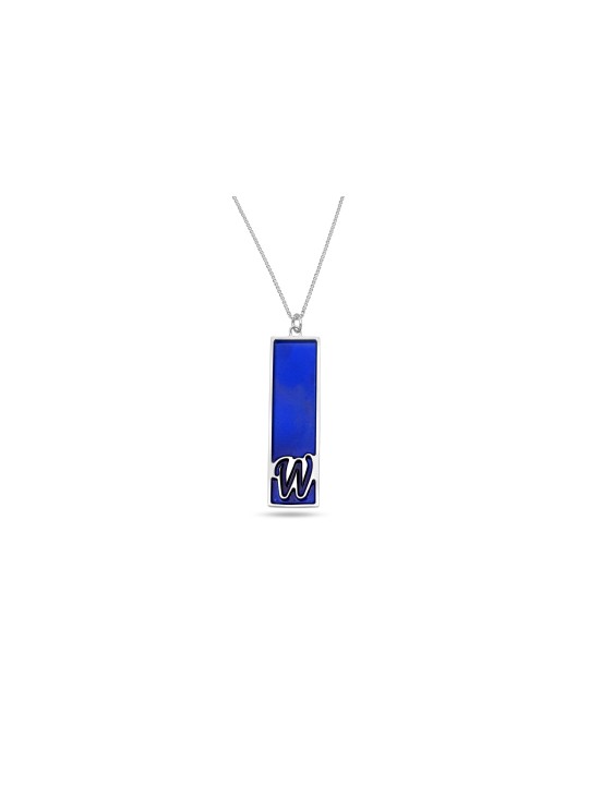 Collier rectangulaire de lettres colorées, cadeaux de mariage juif, israélien
