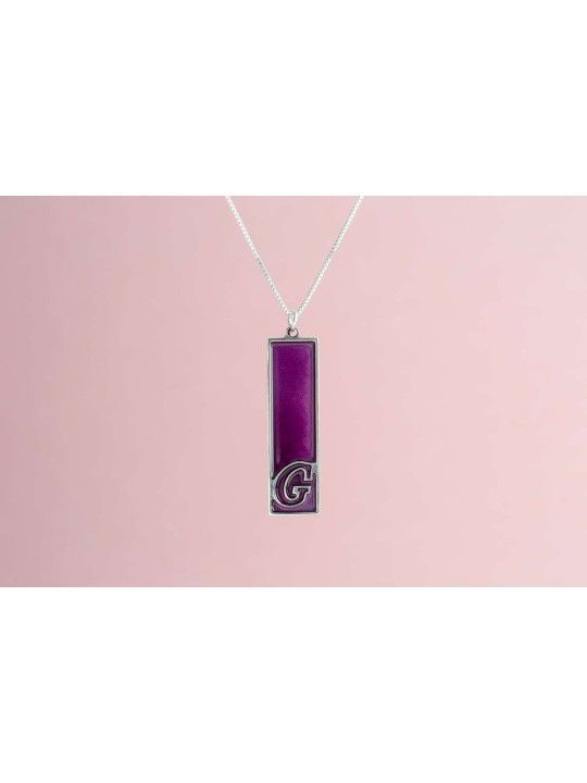 Collier rectangulaire de lettres colorées, cadeaux de mariage juif, israélien