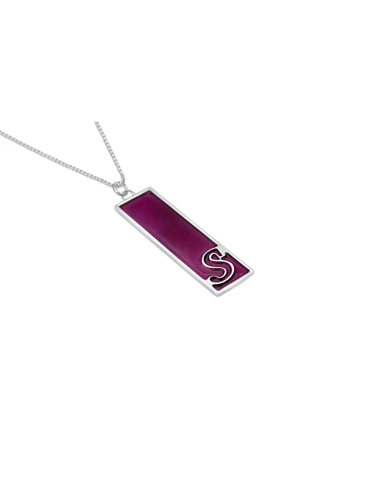 Collier rectangulaire de lettres colorées, cadeaux de mariage juif, israélien