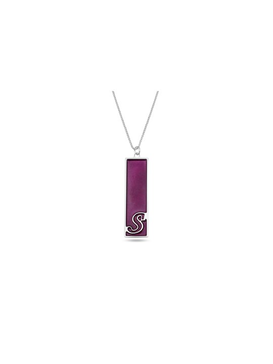Collier rectangulaire de lettres colorées, cadeaux de mariage juif, israélien