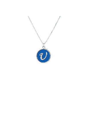 External Contemporary Rounded Pendant , Sterling Silver Family Necklac