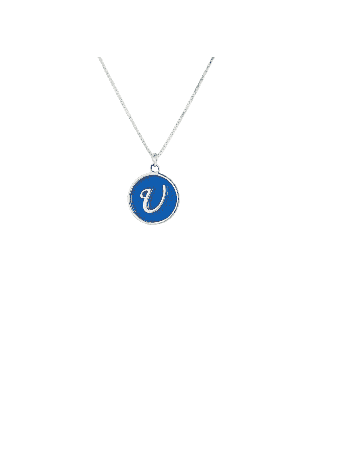 Pendentif arrondi contemporain externe, collier familial en argent sterling