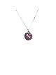External Contemporary Rounded Pendant , Sterling Silver Family Necklac