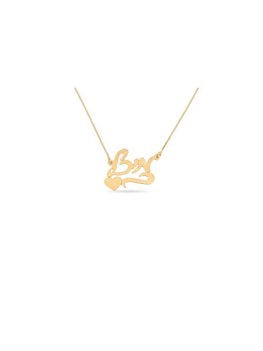 Stylish Cursive Hebrew Name Silver Necklace , Tu B'Av Gifts , Israeli