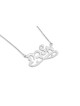 Collier de nom élégant hébreu en argent cursif, cadeaux Tu B'Av, israélien