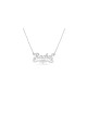 Collier en argent personnalisé avec nom anglais, cadeaux Tu B'Av, Jud israélien