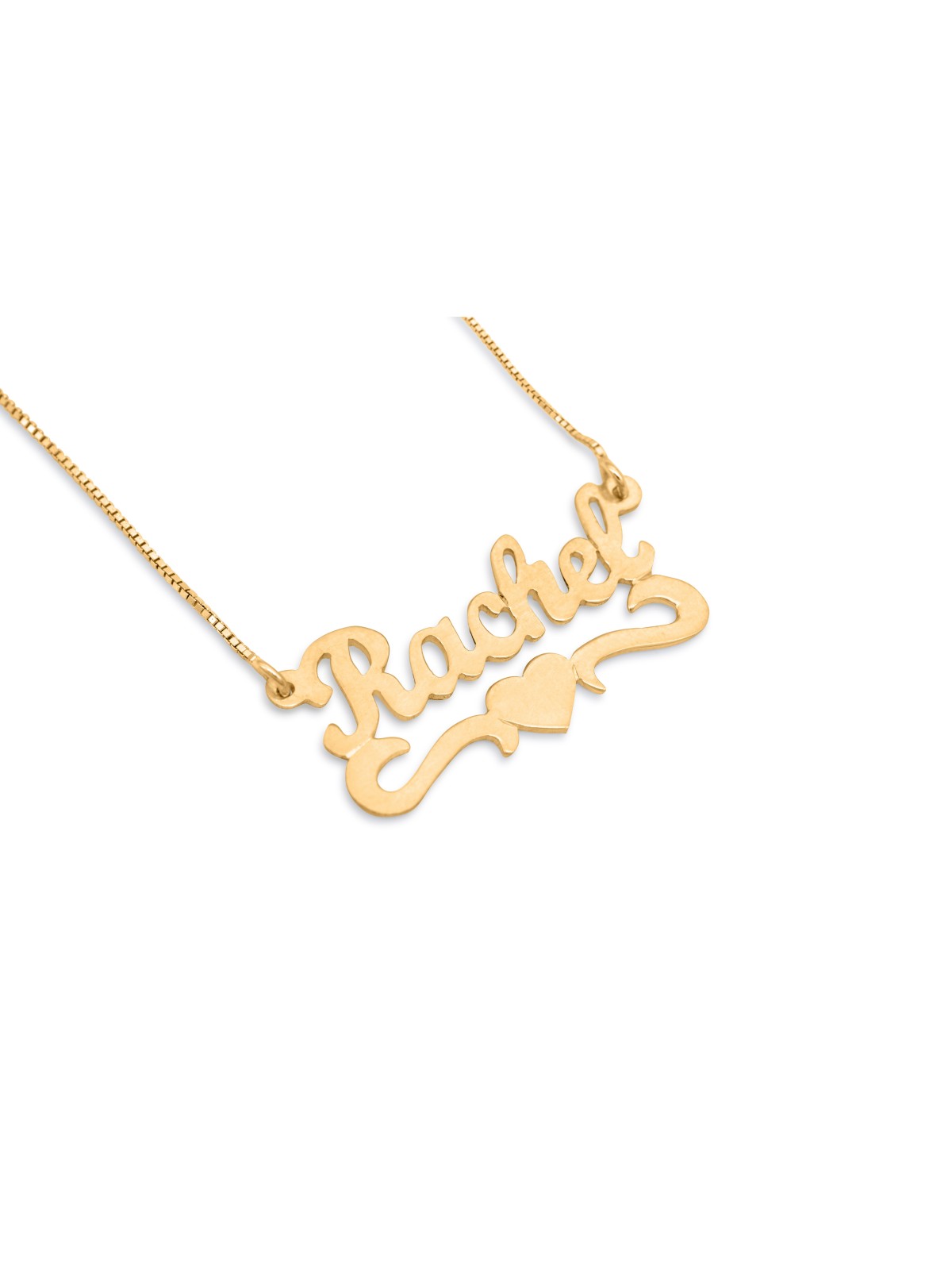 Collier en argent personnalisé avec nom anglais, cadeaux Tu B'Av, Jud israélien