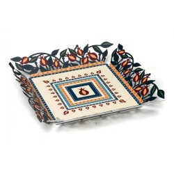 Dorit Judaica Decorative Tray with Colorful C... | Rosh Hashanah Gifts