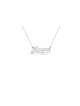 Fashionable Sterling Silver Custom Name Necklace , Tu B'Av Gifts , Isr