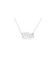 Collier en argent sterling avec nom personnalisé anglais cursif, cadeaux Tu B'Av, I