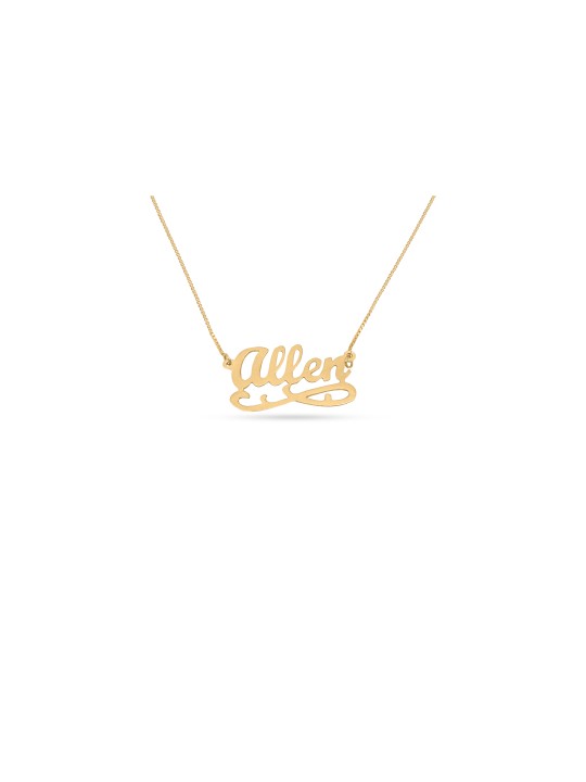 Cursive English Custom Name Sterling Silver Neckla , Tu B'Av Gifts , I