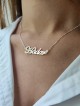 Collier en argent avec nom anglais cursif à la mode, cadeaux Tu B'Av, Isr
