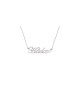 Collier en argent avec nom anglais cursif à la mode, cadeaux Tu B'Av, Isr