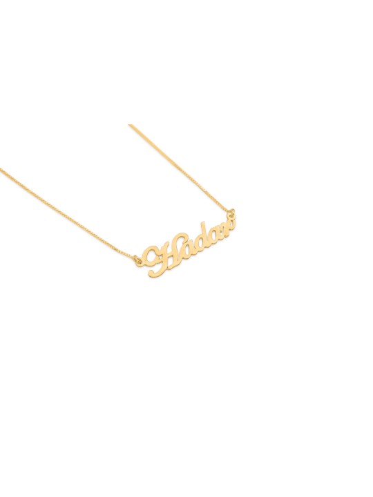 Collier en argent avec nom anglais cursif à la mode, cadeaux Tu B'Av, Isr