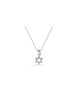 Charming and Small Star of David Silver Necklace , Sterling Silver Fam