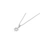 Charmant et petit collier en argent étoile de David, famille en argent sterling