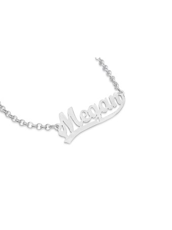 Bracelet en argent avec nom anglais cursif élégant, cadeaux Tu B'Av, israélien