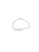 Bracelet en argent avec nom anglais cursif élégant, cadeaux Tu B'Av, israélien