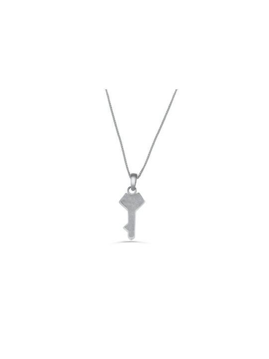 Sterling Silver Unique Key Necklace , Sterling Silver Family Necklaces