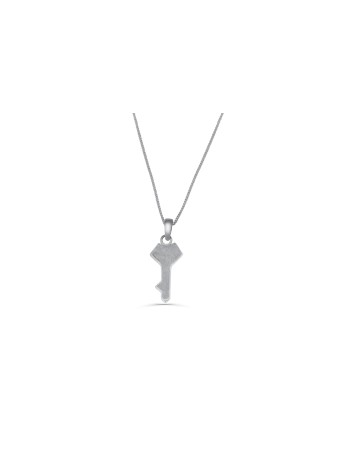 Sterling Silver Unique Key Necklace , Sterling Silver Family Necklaces