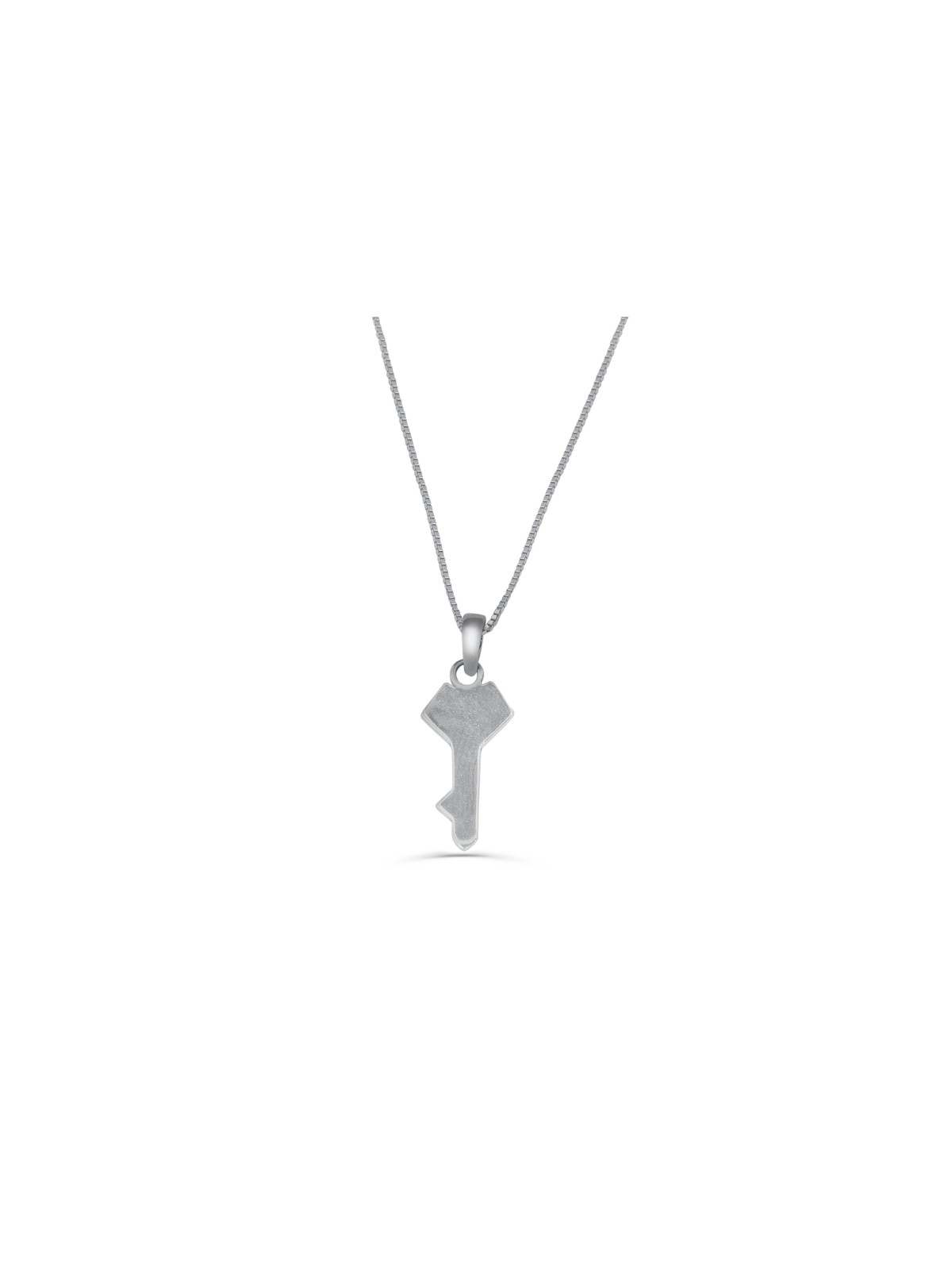 Collier clé unique en argent sterling, colliers de famille en argent sterling