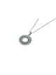 Circle Sterling Silver Shema Israel Pendant , Sterling Silver Family N