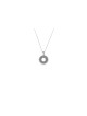 Cercle Sterling Silver Shema Israel Pendentif , Sterling Silver Family N