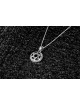 Shema Israel and Star of David Pendant , Sterling Silver Family Neckla