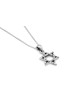 Collier Magen David en argent avec embellissement élégant, argent sterling F