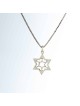 Pendentif en argent creux Magen David, colliers de famille en argent sterling,