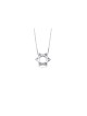 Collier étoile de David en argent chunky, collier familial en argent sterling