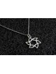 Collier en argent étoile de David courbée, colliers de famille en argent sterling