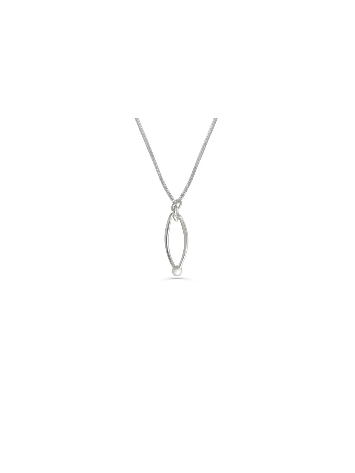 Pendentif coeur en argent courbé unique, colliers de famille en argent sterling,