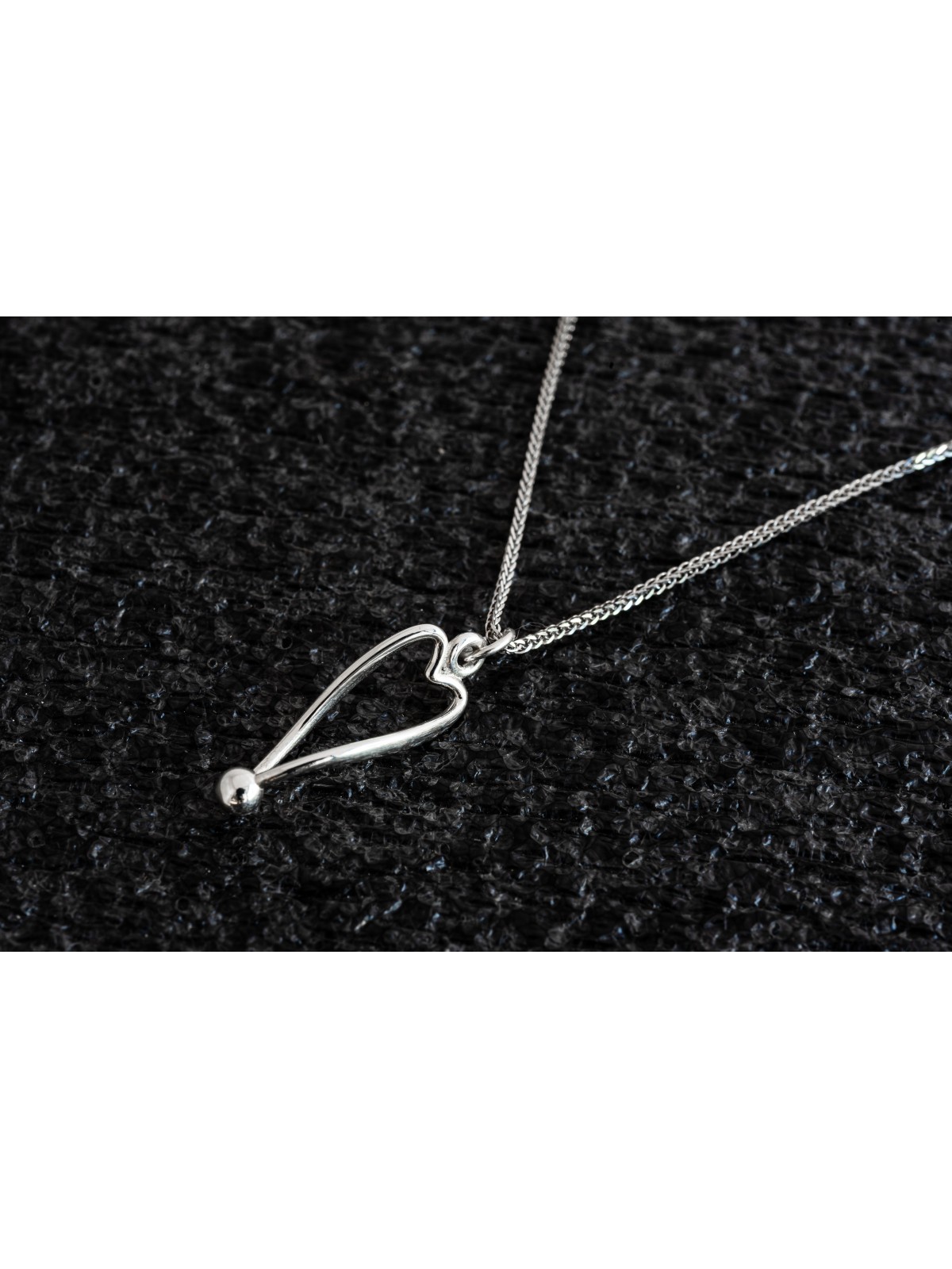 Pendentif coeur en argent courbé unique, colliers de famille en argent sterling,