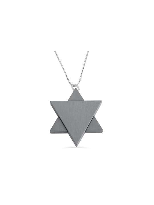 Pendentif en aluminium étoile de David, cadeaux Tu B'Av, Judaica israélien
